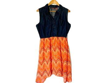 Speed Control Of New York Sleeveless Denim Dress Size XL