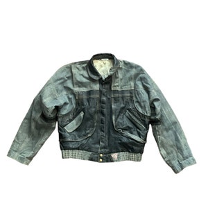 Vintage 80's BTTF Guess Jeans Denim Jacket Sz Med Marty Mcfly Back
