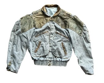 Vintage 80's BTTF Guess Jeans Denim Jacket Sz Med Marty Mcfly Back to the Future