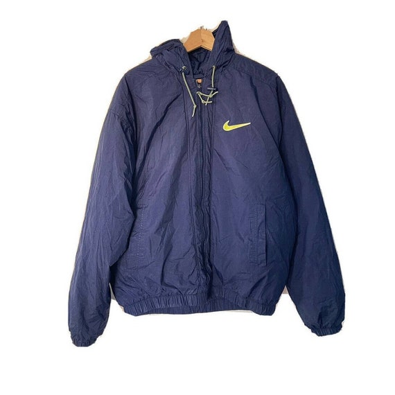90‘s vintage NIKE numberingTee MAXI OP Vintage 90's L Nike Blue Lined Jacket Zip 90s VTG White Tag