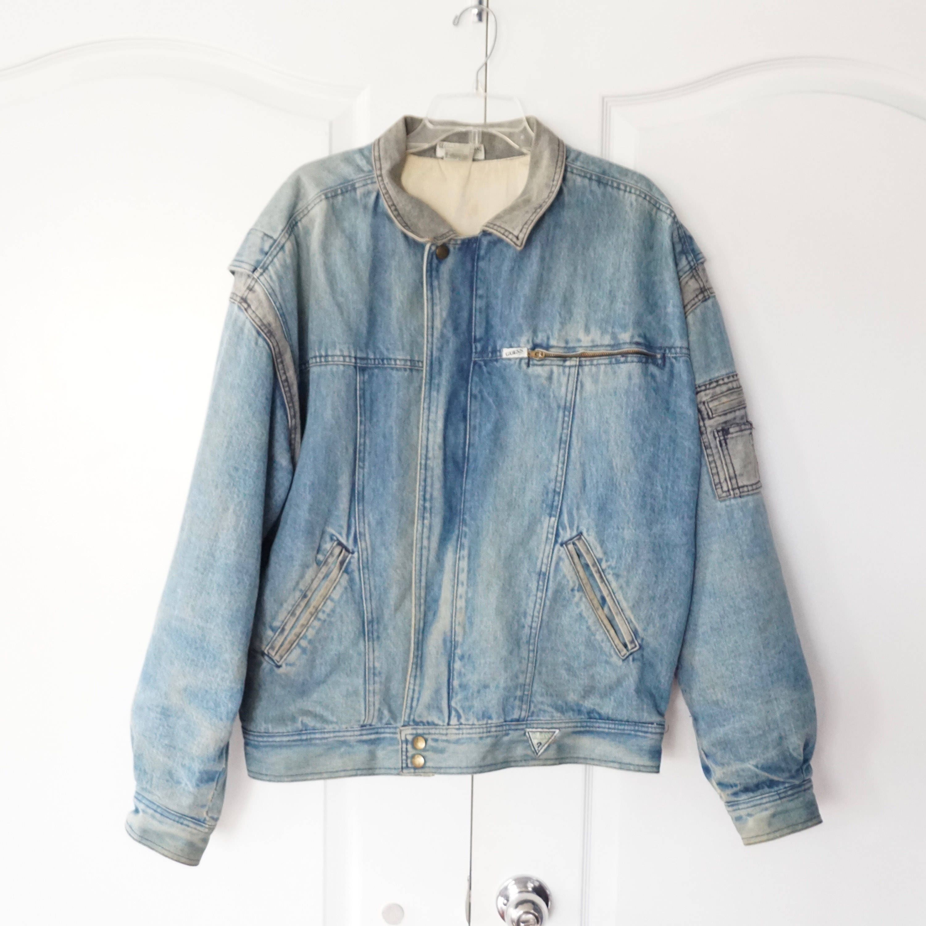80s guess jean jacket