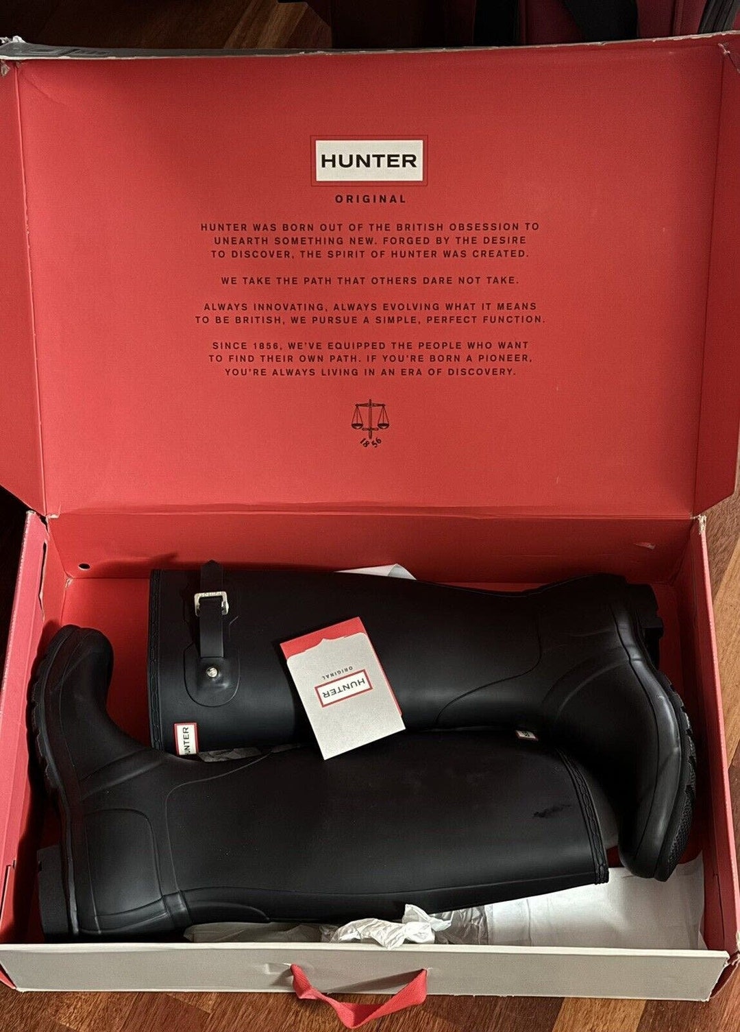 New Hunter Black Rubber Rain BOOTS Original Tall 11 WFT1000RMA Etsy
