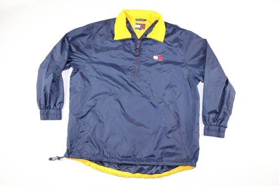 tommy hilfiger colorblock pullover windbreaker jacket