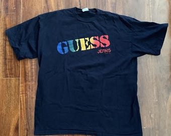 Vintage Guess Jeans Georges Marciano 80s T-Shirt USA Tee Sz 1993