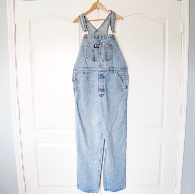 Clothing Gift for Men or Women Retro Hip Hop Fashion Vintage Guess Denim Overalls Size XL 1990\u2019s Jean Overalls