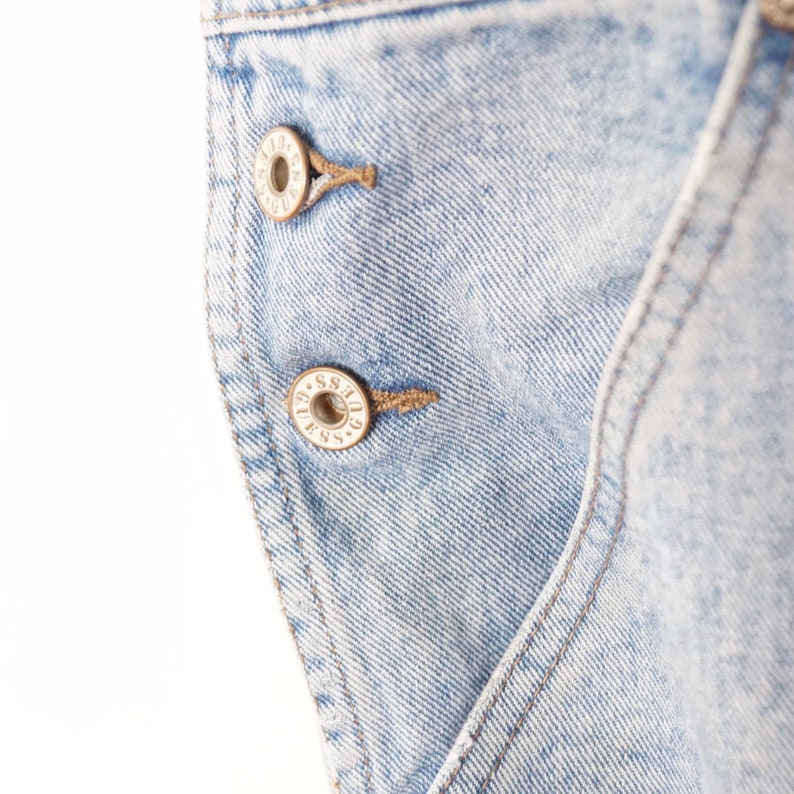 Clothing Gift for Men or Women Retro Hip Hop Fashion Vintage Guess Denim Overalls Size XL 1990\u2019s Jean Overalls