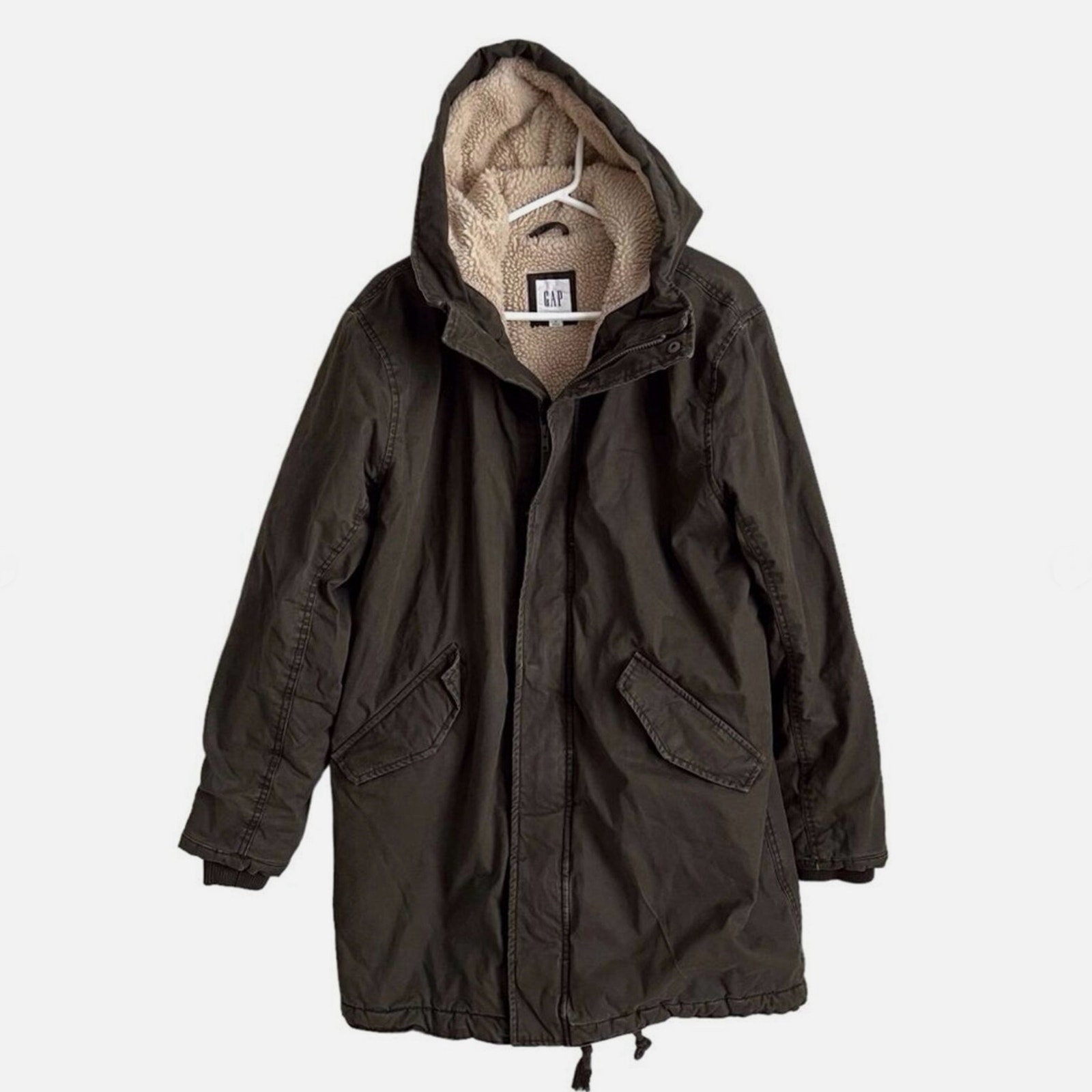 GAP Project Military Fishtail Lined Parka Army Green Jacket Med Etsy Australia