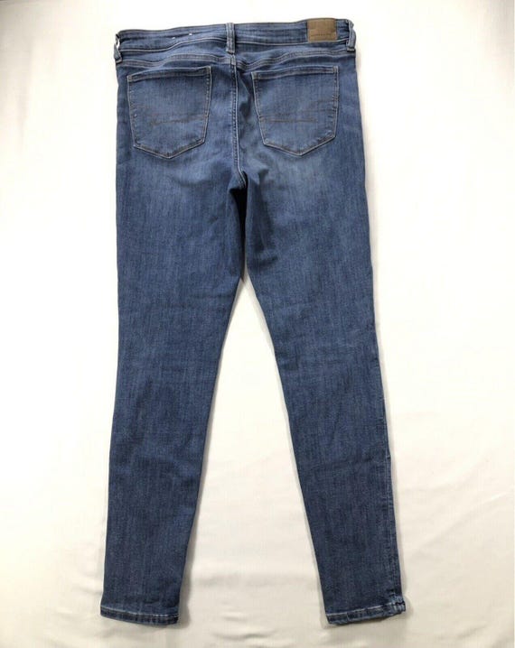 American Eagle Next Level Stretch Jegging Size 14 Long Blue Denim