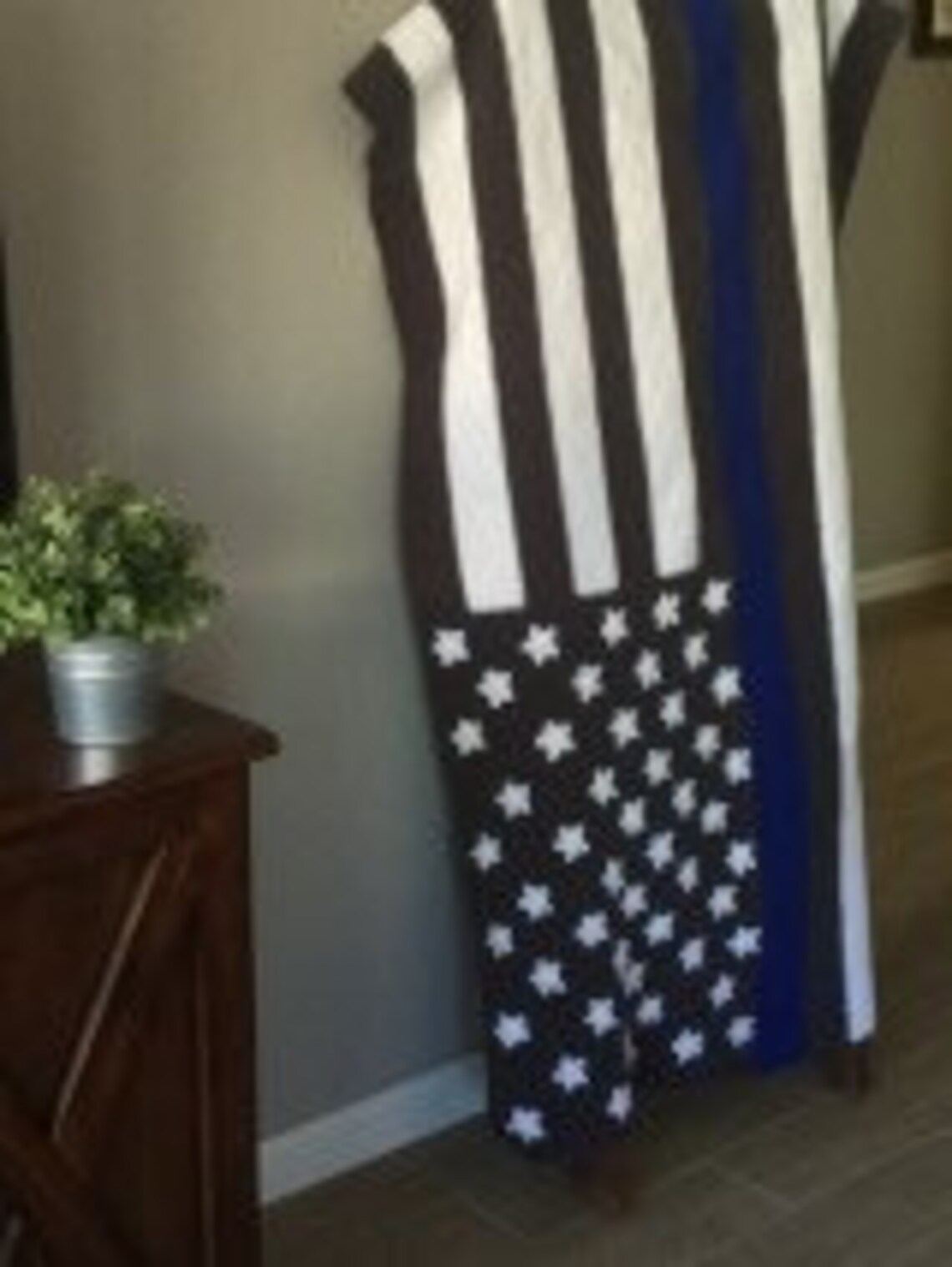 INSTANT DOWNLOAD PATTERN Thin Blue Line Flag Blanket Crochet Etsy