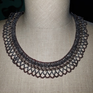 Handsewn Intricate Glass Seed Bead Choker Necklace - Etsy