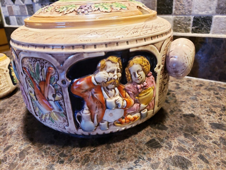 Vintage German Punch Bowl and Glass Set - Etsy