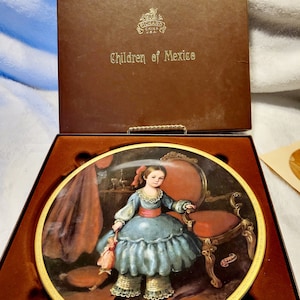 Vintage Pickard Children of Mexico - Regina Collector Plate