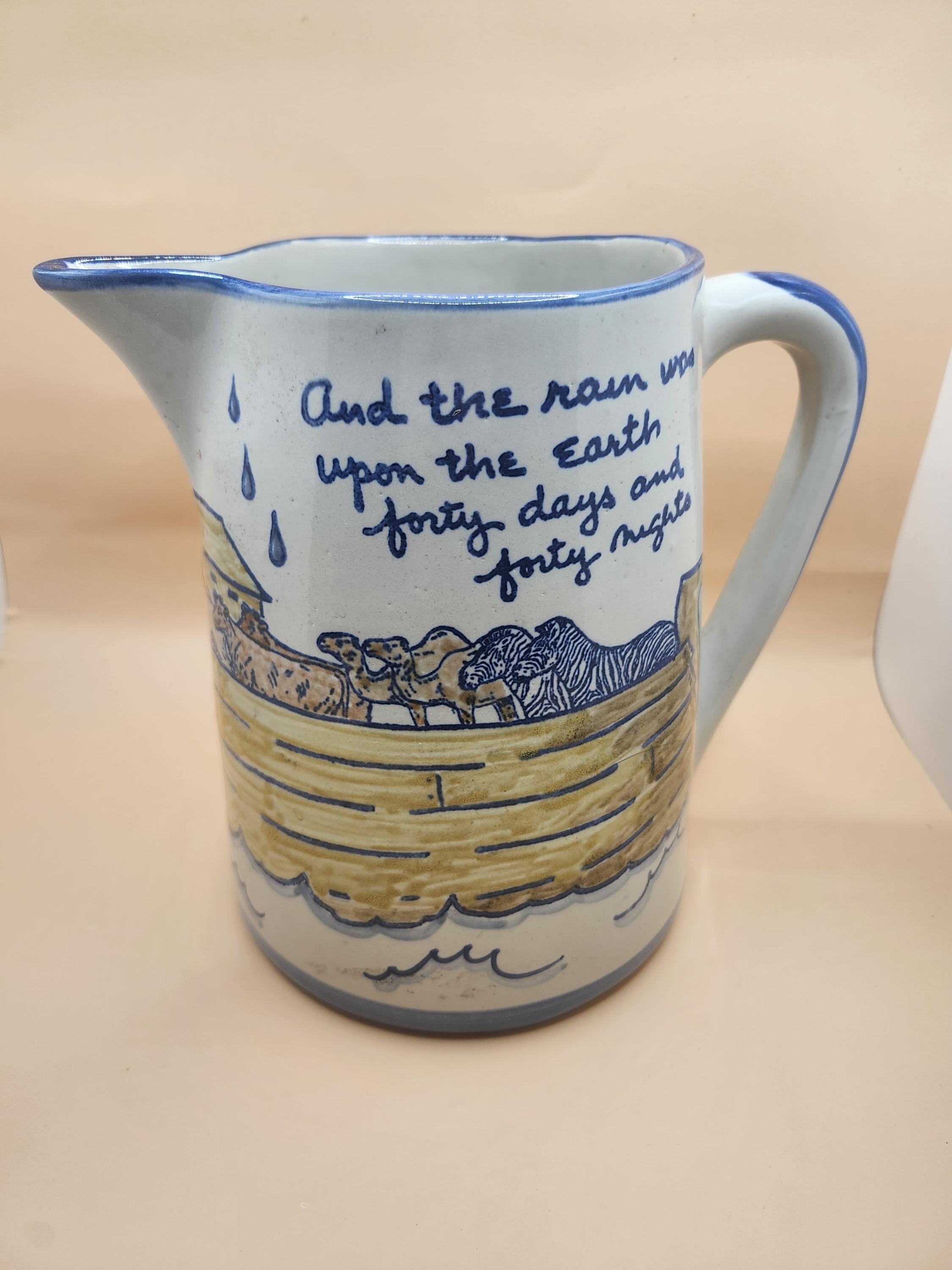 Vintage Louisville Stoneware Pottery Piece in Noah's Ark Design