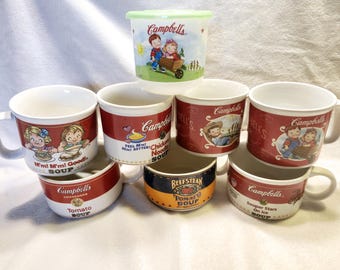 Choice of Vintage Campbell&#39;s Soup Mug or Bowl