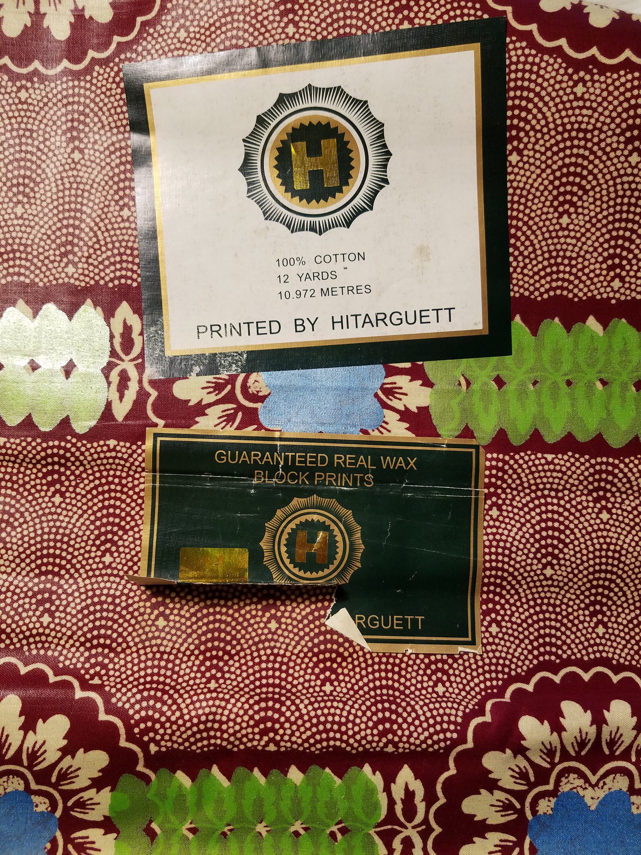 12 Yards of New Hitarguett Wax Block Prints, African Hitarget