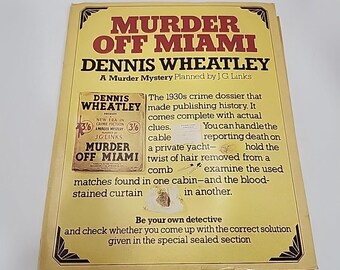 Copia d'epoca di "Murder off Miami" di Dennis Wheatley