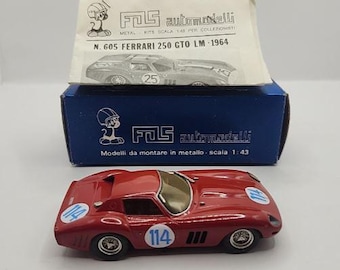 Vintage FDS Ferrari 250 GTO Le Mans 1964 Metallmodellbausatz (Maßstab 1:43)