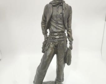 Vintage Bronze Cowboy Statue