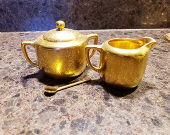 24K KARAT ゴールドプレート 陶器 飾り皿 フッチェンロイター