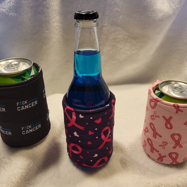 Breast Cancer Can Koozie Etsy