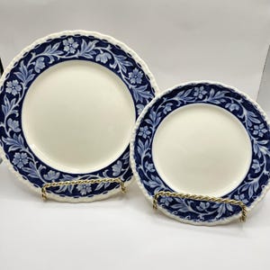 Choice of Vintage Elysian (Cream & Blue) Plate by Grindley