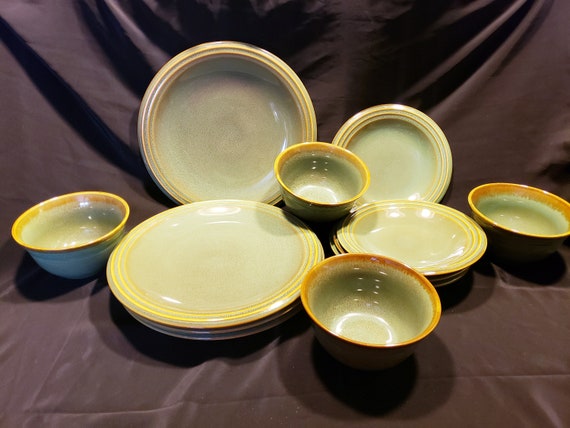 Vintage Pfaltzgraff China Set in Mint Mocha Pattern Your Choice Used Etsy