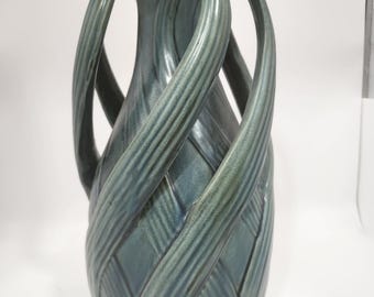 Vintage Teco Arts and Crafts Stil Keramik Vase