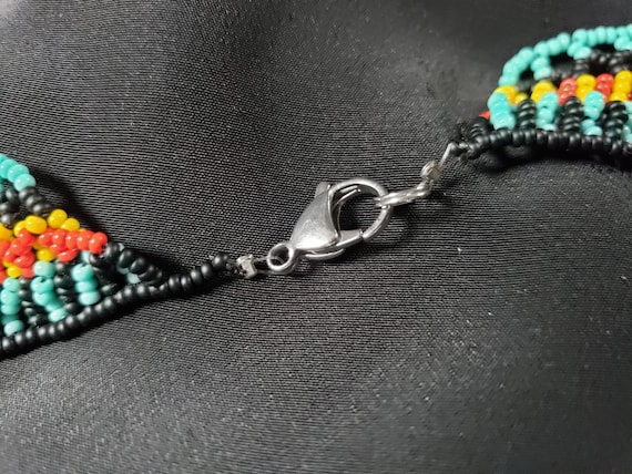 Handsewn Intricate Glass Seed Bead Choker Necklace - Etsy