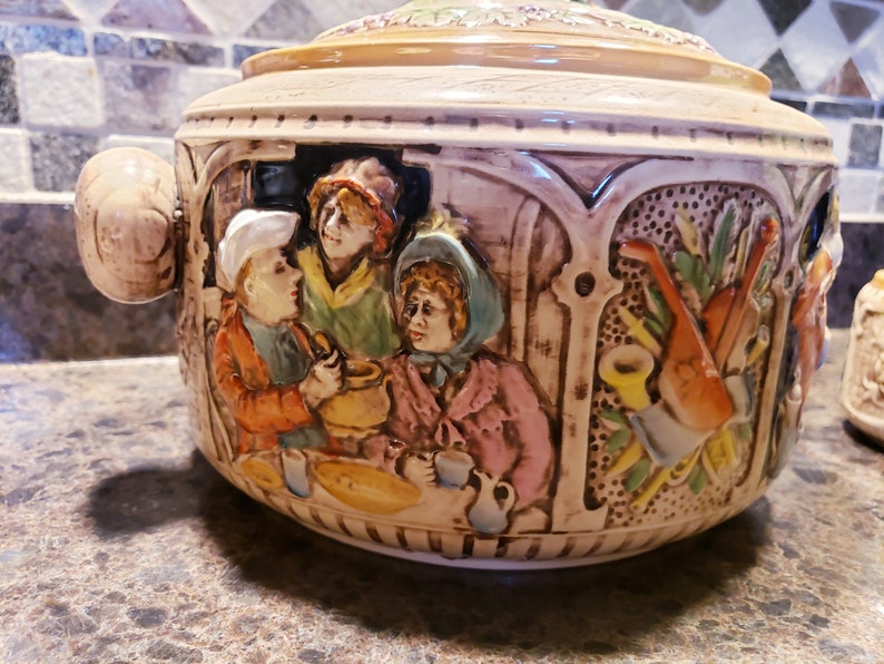 Vintage German Punch Bowl and Glass Set Etsy