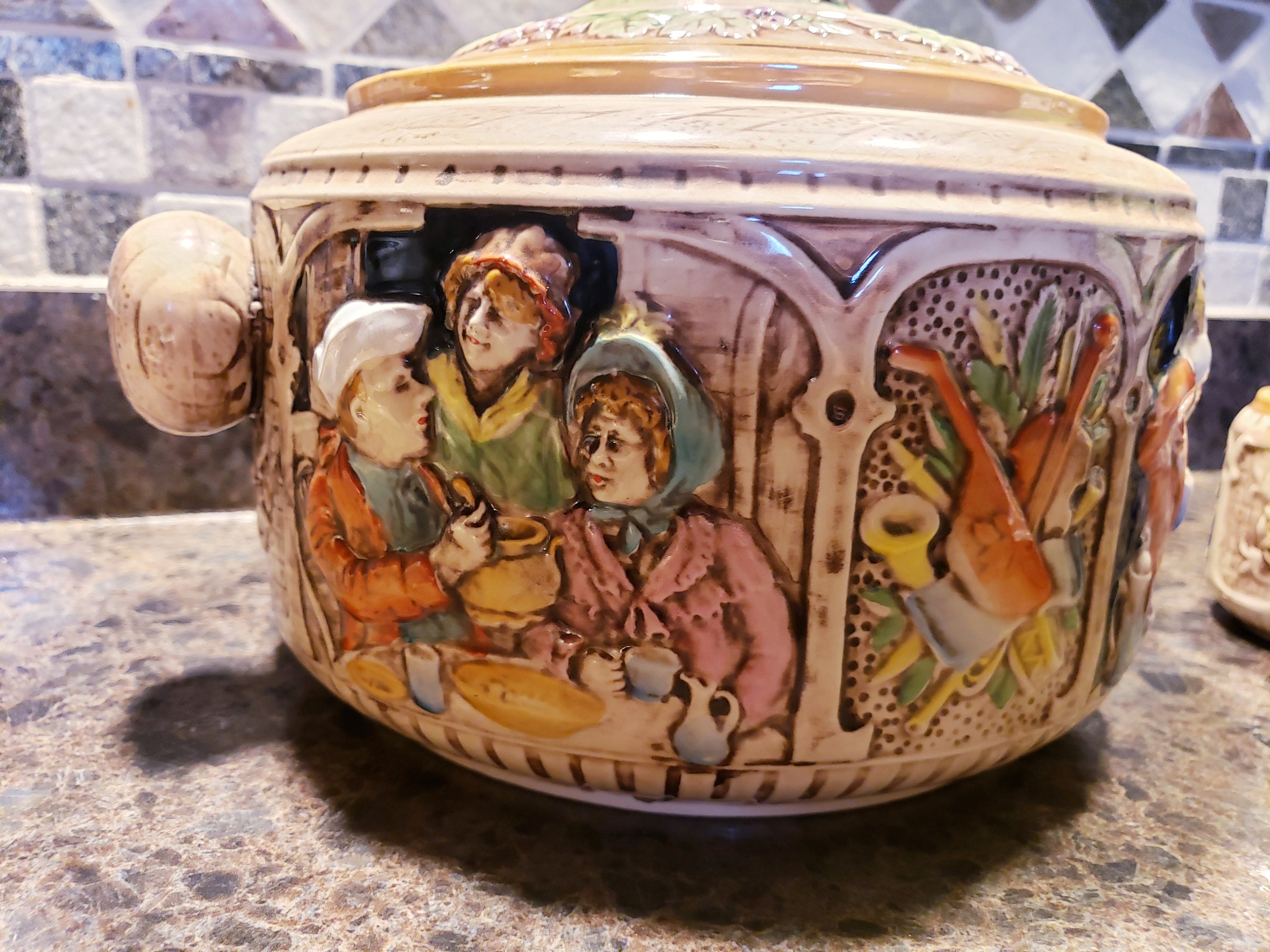 Vintage German Punch Bowl and Glass Set Etsy