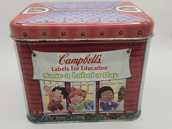 Vintage Campbell's Labels for Education Tin - Etsy