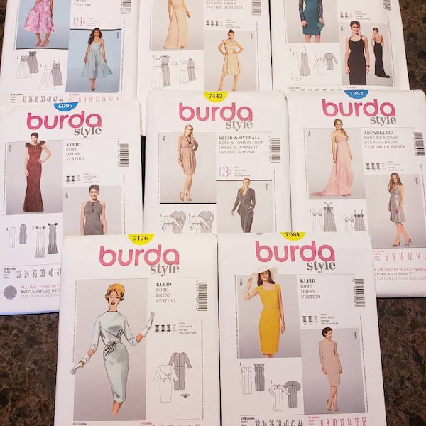 Choice of NEW Burda Style uncut pattern One of 7081, 6995, or 7217