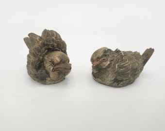 Set vintage di 2 statuette di uccelli Price Products