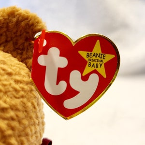 Rare Vintage Curly Ty Beanie Baby With Original Tags - Misspelled ...