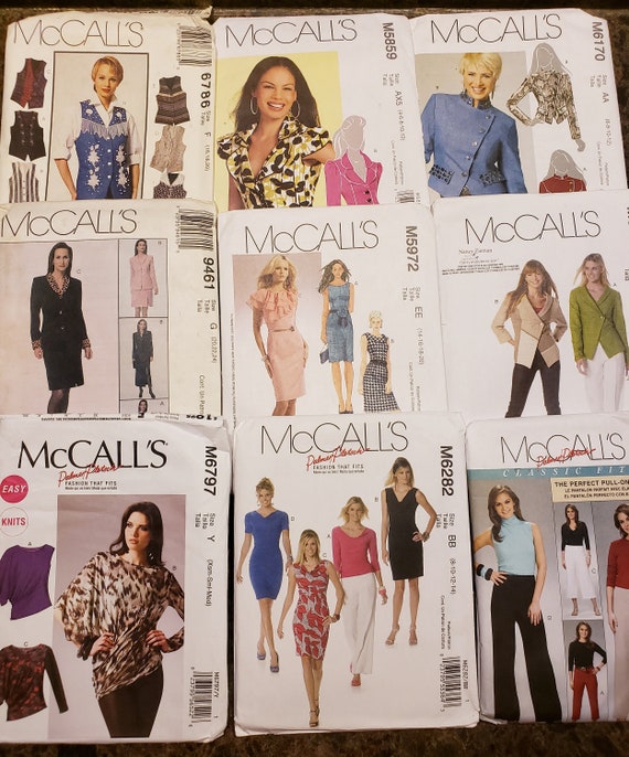 Choice of NEW uncut McCall's pattern one of 5859, 5972, 6082, 6170, 6282, 6293, 6786, 6797 or 9461 - Business Attire