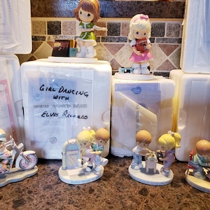 Choice of Vintage Precious Moments Figurine in Original Styrofoam Packaging - Fifties Collection