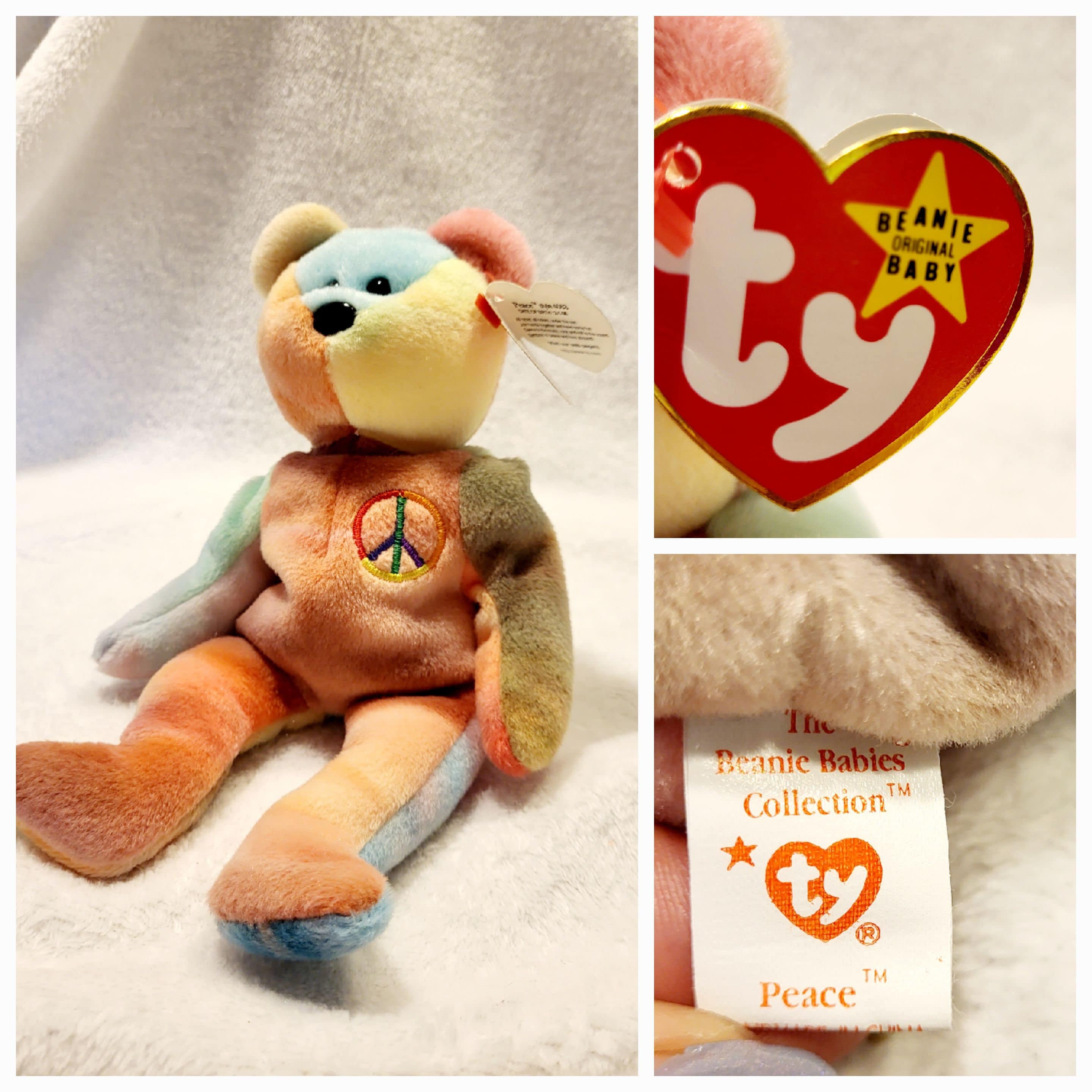 TY Peace Tie-dye Rare Find Vintage Beanie Baby Original