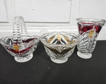 アンナ ヒュッテ ブレイククリスタル ドイツ 24% 鉛クリスタル ブルー