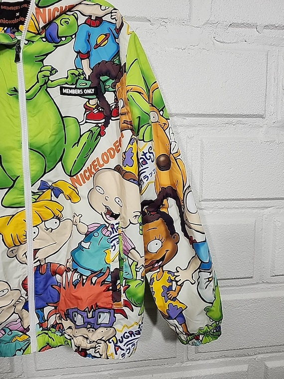 Members Only Vintage Large Nickelodeon Rugrats Printed Windbreaker