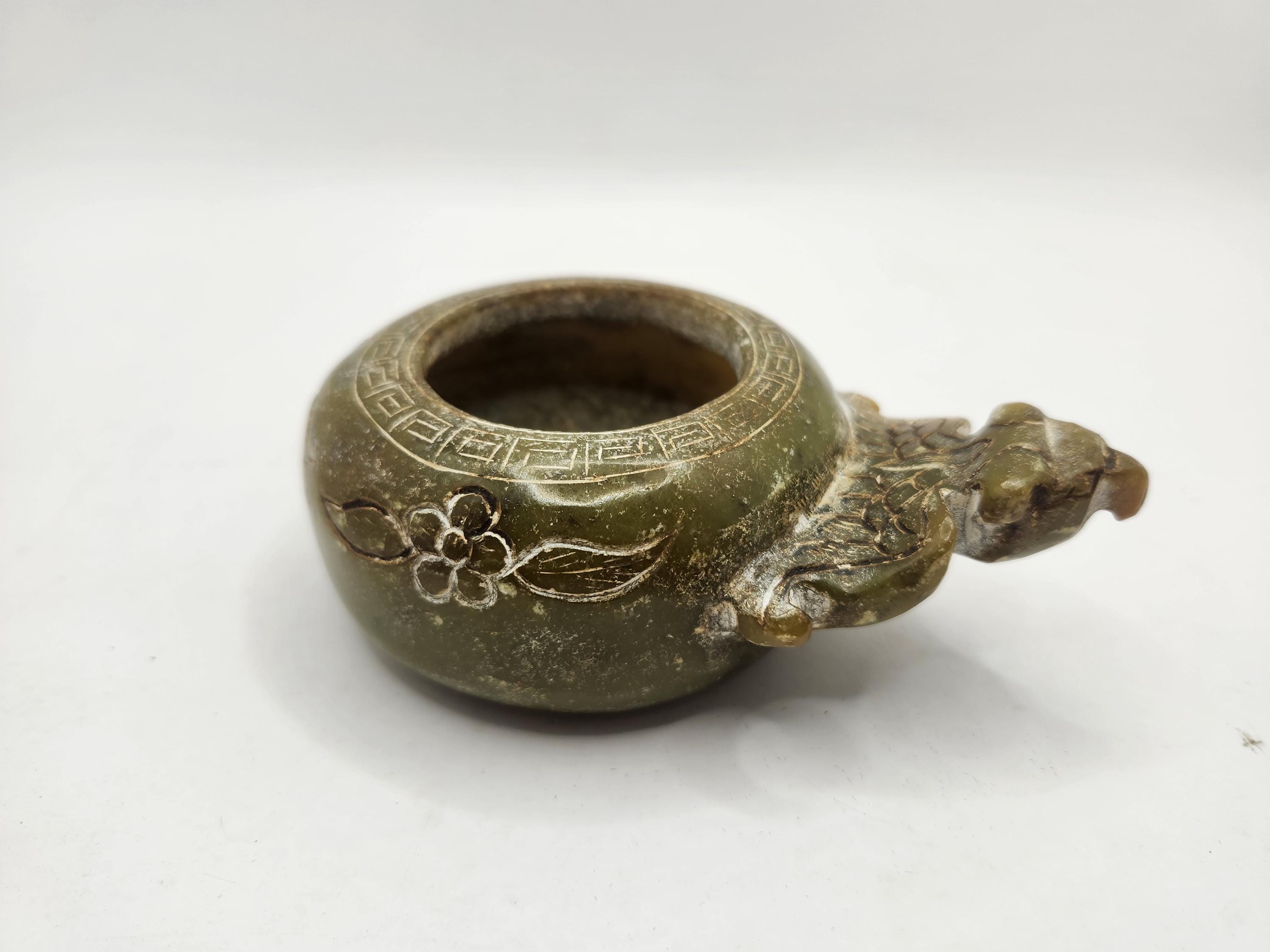 ヴィンテージ中国翡翠彫刻ブラシウォッシャー - Etsy 日本