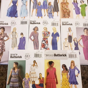 Choice of NEW uncut Butterick pattern one of 5211, 5313, 5851, 5860, 5878, 5920, 5949 or 5951 - Dresses