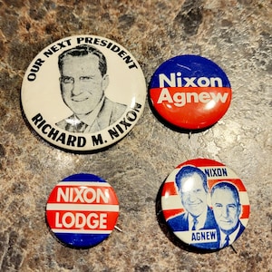 Scelta del pulsante politico vintage della campagna di Richard Nixon
