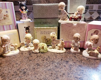 Choice of Vintage Precious Moments Figurine in Original Box Collector&#39;s Club Editions