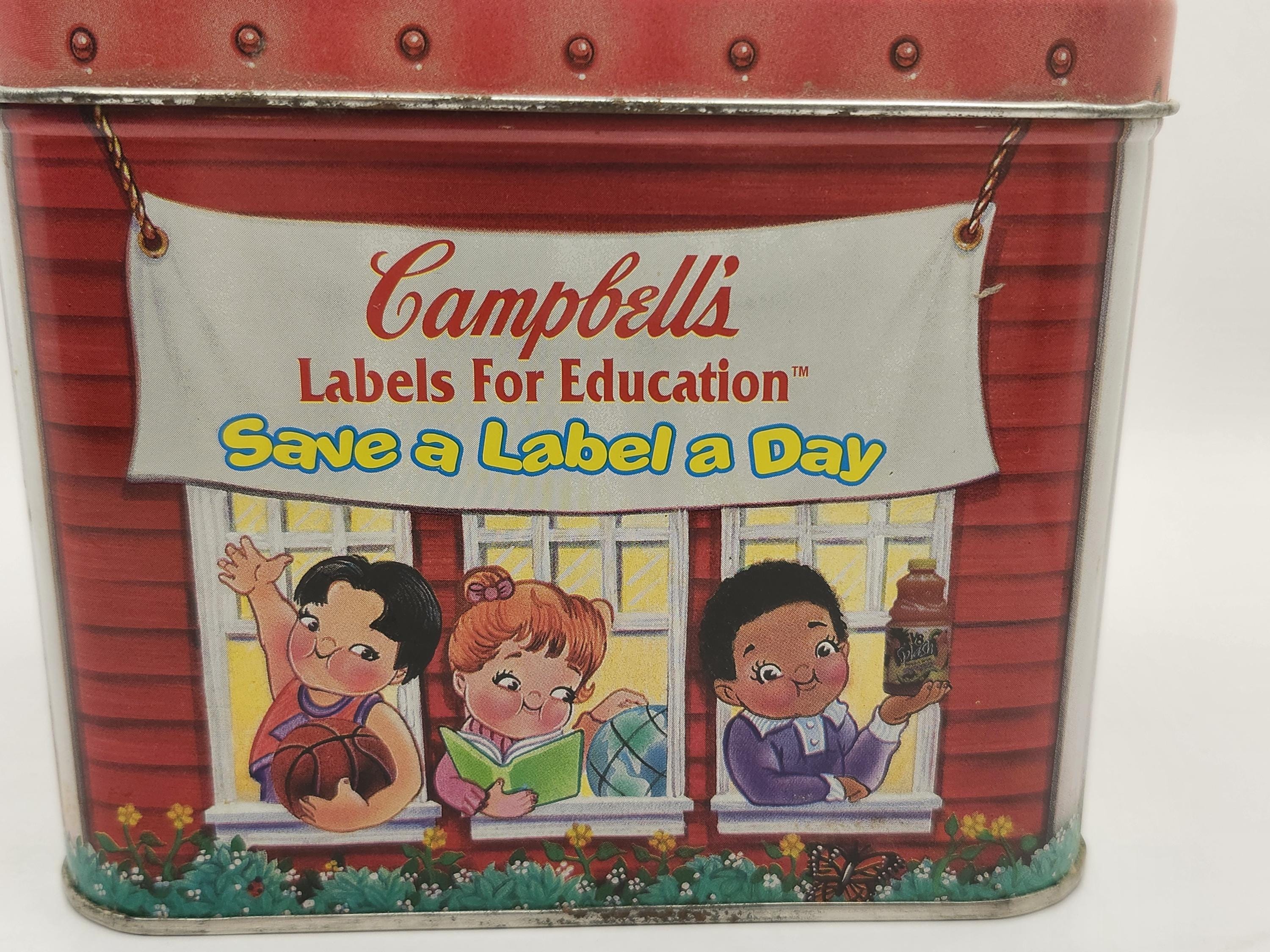 Vintage Campbell's Labels for Education Tin - Etsy