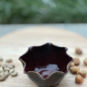 Handmade pottery bowl,  drip red bowl, soup bowl, ramen bowl, salad bowl