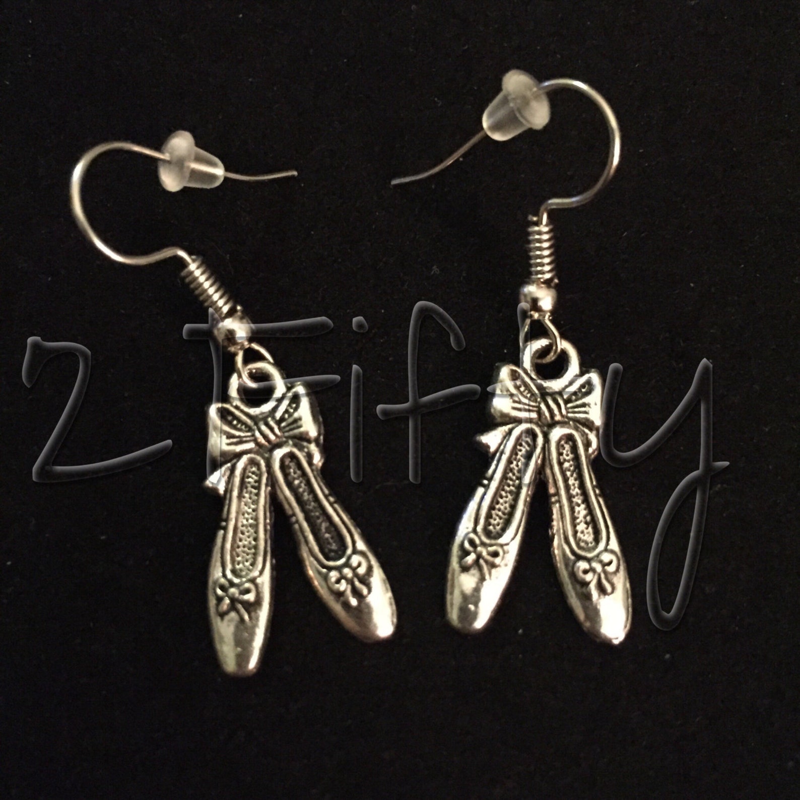 ballet dance shoes nickel free hook earrings