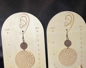 Elegant PU Leather Dangle Hypoallergenic Earrings
