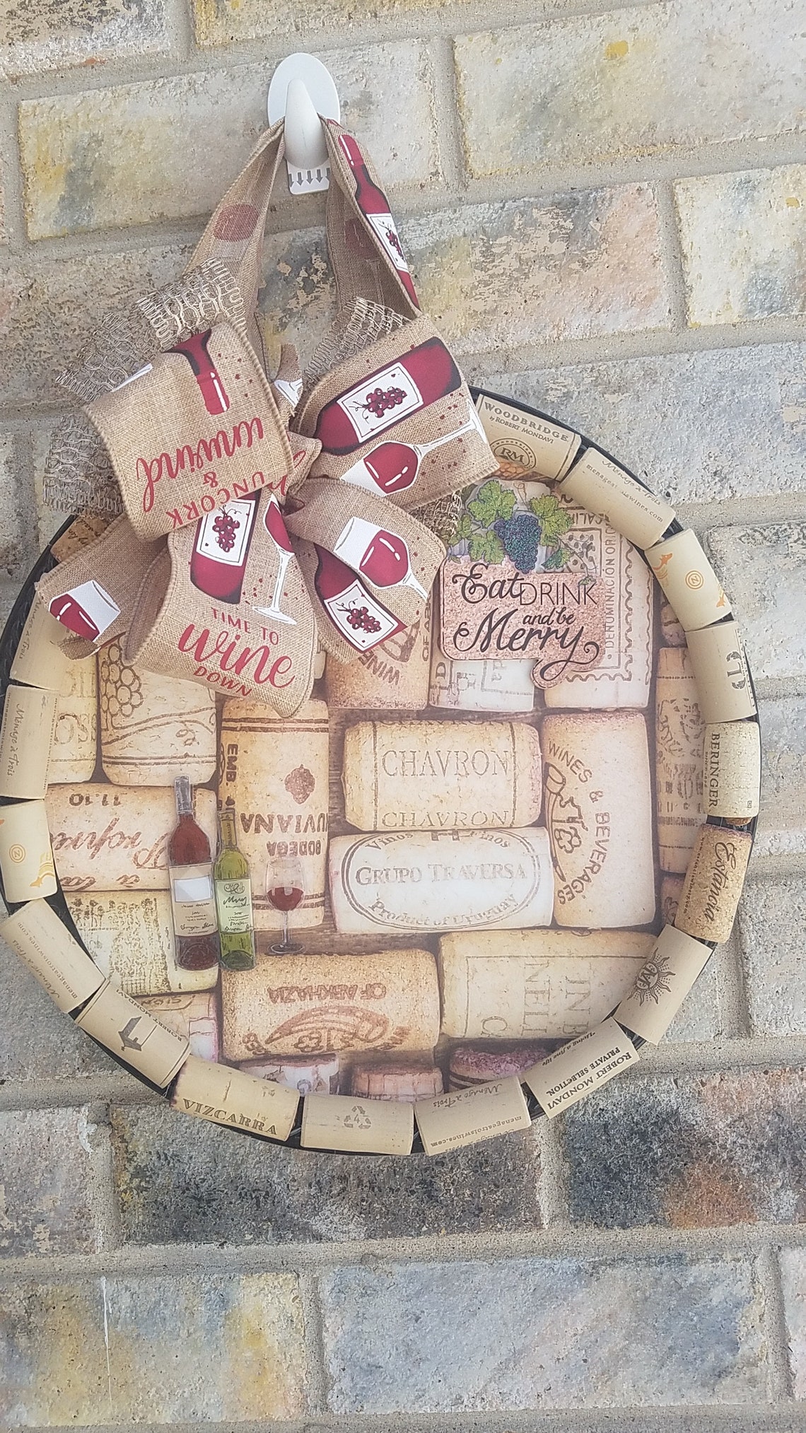 Wine Cork Wall Decor Etsy