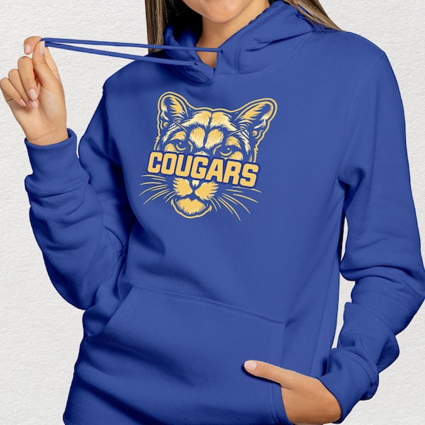 Cougars PNG | Wavy | School Spirit | Sublimation Design | DTF | Digital Design Download | SVG