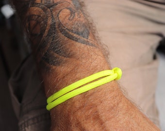 Segelseil- /Surferarmband (5 mm) in gelb, neon-gelb und neon-orange